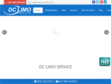 Tablet Screenshot of limoservicedc.com